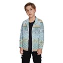 Circle Polka Plaid Triangle Gold Blue Flower Floral Star Wind Breaker (Kids) View2