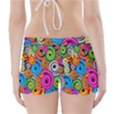 Circle Round Hole Rainbow Boyleg Bikini Wrap Bottoms View2