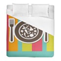 Dinerplate Tablemaner Food Fok Knife Duvet Cover (Full/ Double Size) View1