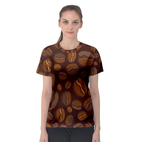 Coffee Beans Women s Sport Mesh Tee by Mariart