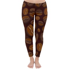 Coffee Beans Classic Winter Leggings by Mariart