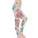 Easter Rabbit Bunny Rainbow Leggings  View4