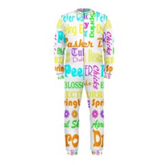 Easter Subway Blossoms Color Rainbow Chocolate Onepiece Jumpsuit (kids) by Mariart