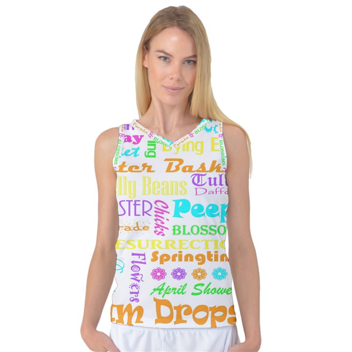 Easter Subway Blossoms Color Rainbow Chocolate Women s Basketball Tank Top