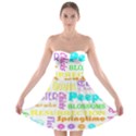 Easter Subway Blossoms Color Rainbow Chocolate Strapless Bra Top Dress View1