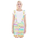 Easter Subway Blossoms Color Rainbow Chocolate Braces Suspender Skirt View1