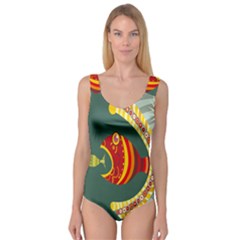 Fish Predator Sea Water Beach Monster Princess Tank Leotard  by Mariart