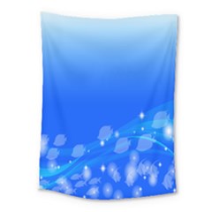 Fish Swim Blue Water Swea Beach Star Wave Chevron Medium Tapestry by Mariart