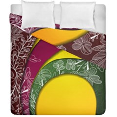 Flower Floral Leaf Star Sunflower Green Red Yellow Brown Sexxy Duvet Cover Double Side (california King Size)