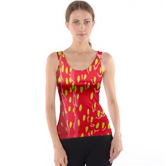 Fruit Seed Strawberries Red Yellow Frees Tank Top