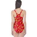 Fruit Seed Strawberries Red Yellow Frees One Piece Swimsuit View2