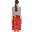 Fruit Seed Strawberries Red Yellow Frees Midi Beach Skirt View2