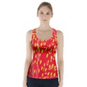 Fruit Seed Strawberries Red Yellow Frees Racer Back Sports Top View1