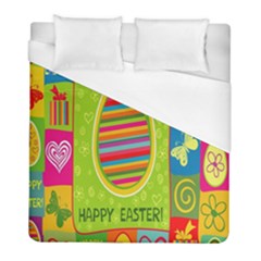 Happy Easter Butterfly Love Flower Floral Color Rainbow Duvet Cover (full/ Double Size)