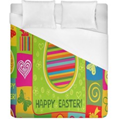 Happy Easter Butterfly Love Flower Floral Color Rainbow Duvet Cover (california King Size)