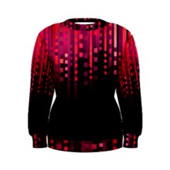 Line Vertical Plaid Light Black Red Purple Pink Sexy Women s Sweatshirt by Mariart