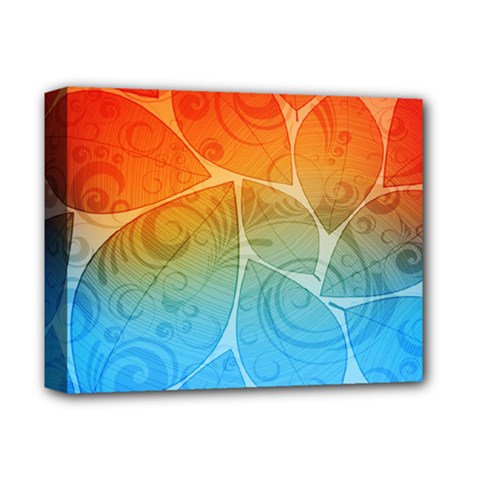 Leaf Color Sam Rainbow Deluxe Canvas 14  X 11  by Mariart