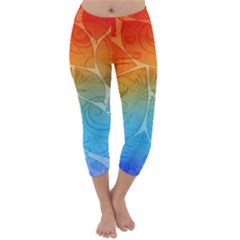 Leaf Color Sam Rainbow Capri Winter Leggings  by Mariart