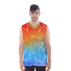 Leaf Color Sam Rainbow Men s Basketball Tank Top by Mariart