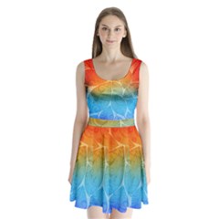 Leaf Color Sam Rainbow Split Back Mini Dress  by Mariart