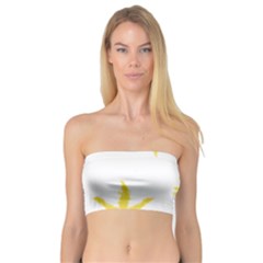 Line Painting Yellow Star Bandeau Top by Mariart