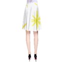 Line Painting Yellow Star A-Line Skirt View2