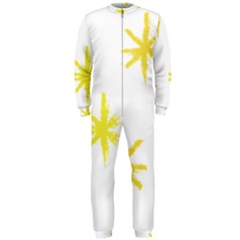 Line Painting Yellow Star Onepiece Jumpsuit (men)  by Mariart