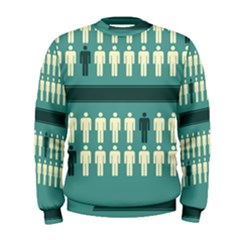 Man Peoplr Line Men s Sweatshirt by Mariart