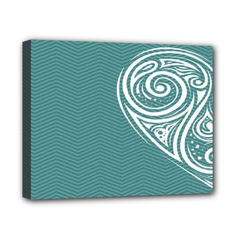 Line Wave Chevron Star Blue Love Heart Sea Beach Canvas 10  X 8  by Mariart