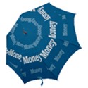 Money White Blue Color Hook Handle Umbrellas (Small) View2