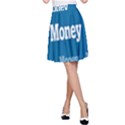 Money White Blue Color A-Line Skirt View1