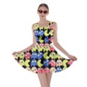 Pacman Seamless Generated Monster Eat Hungry Eye Mask Face Color Rainbow Skater Dress View1