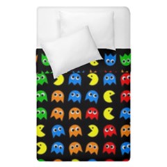 Pacman Seamless Generated Monster Eat Hungry Eye Mask Face Rainbow Color Duvet Cover Double Side (single Size) by Mariart