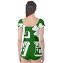 Parks And Tally Love Printable Green Boyleg Leotard  View2