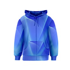 Line Net Light Blue White Chevron Wave Waves Kids  Zipper Hoodie by Mariart