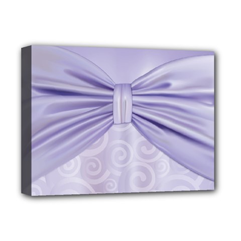 Ribbon Purple Sexy Deluxe Canvas 16  X 12   by Mariart