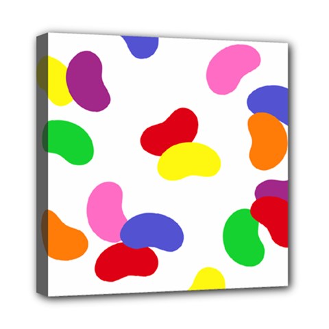 Seed Beans Color Rainbow Mini Canvas 8  X 8  by Mariart