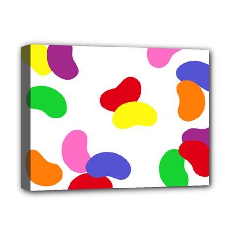 Seed Beans Color Rainbow Deluxe Canvas 16  X 12   by Mariart