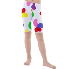 Seed Beans Color Rainbow Kids  Mid Length Swim Shorts by Mariart