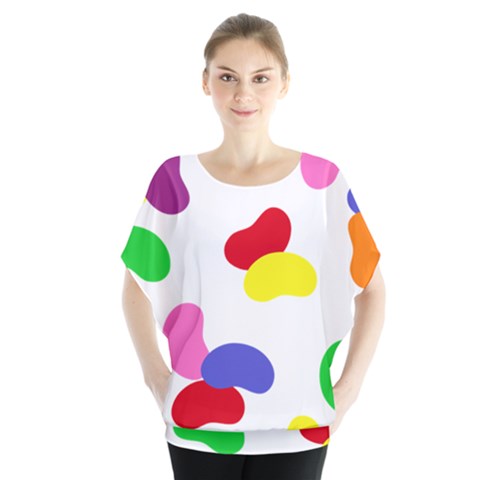 Seed Beans Color Rainbow Blouse by Mariart