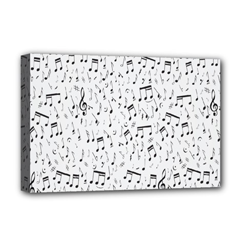 Musical Notes Song Deluxe Canvas 18  X 12   by Mariart