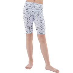 Musical Notes Song Kids  Mid Length Swim Shorts