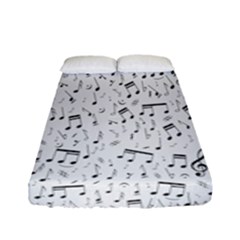 Musical Notes Song Fitted Sheet (full/ Double Size)