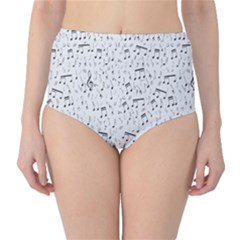 Musical Notes Song High-waist Bikini Bottoms by Mariart