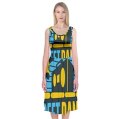 Street Dance R&b Music Midi Sleeveless Dress by Mariart