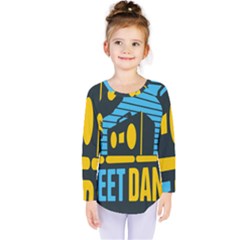 Street Dance R&b Music Kids  Long Sleeve Tee