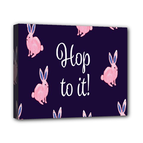 Rabbit Bunny Pink Purple Easter Animals Canvas 10  X 8  by Mariart