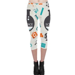 Science Chemistry Physics Capri Leggings  by Mariart