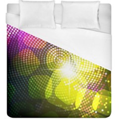 Plaid Star Light Color Rainbow Yellow Purple Pink Gold Blue Duvet Cover (king Size) by Mariart