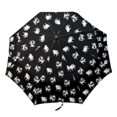 Pug Dog Pattern Folding Umbrellas by Valentinaart